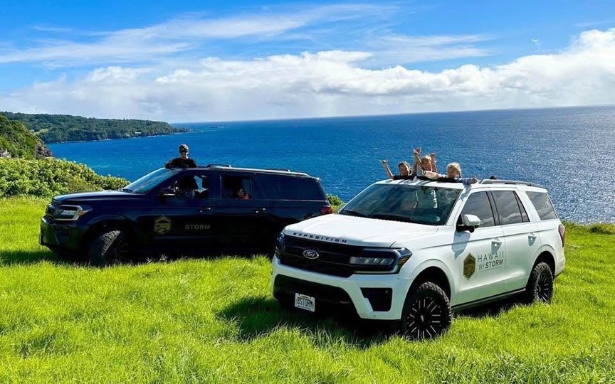 Hawaii By Storm Expeditions overlooking the East Maui coast